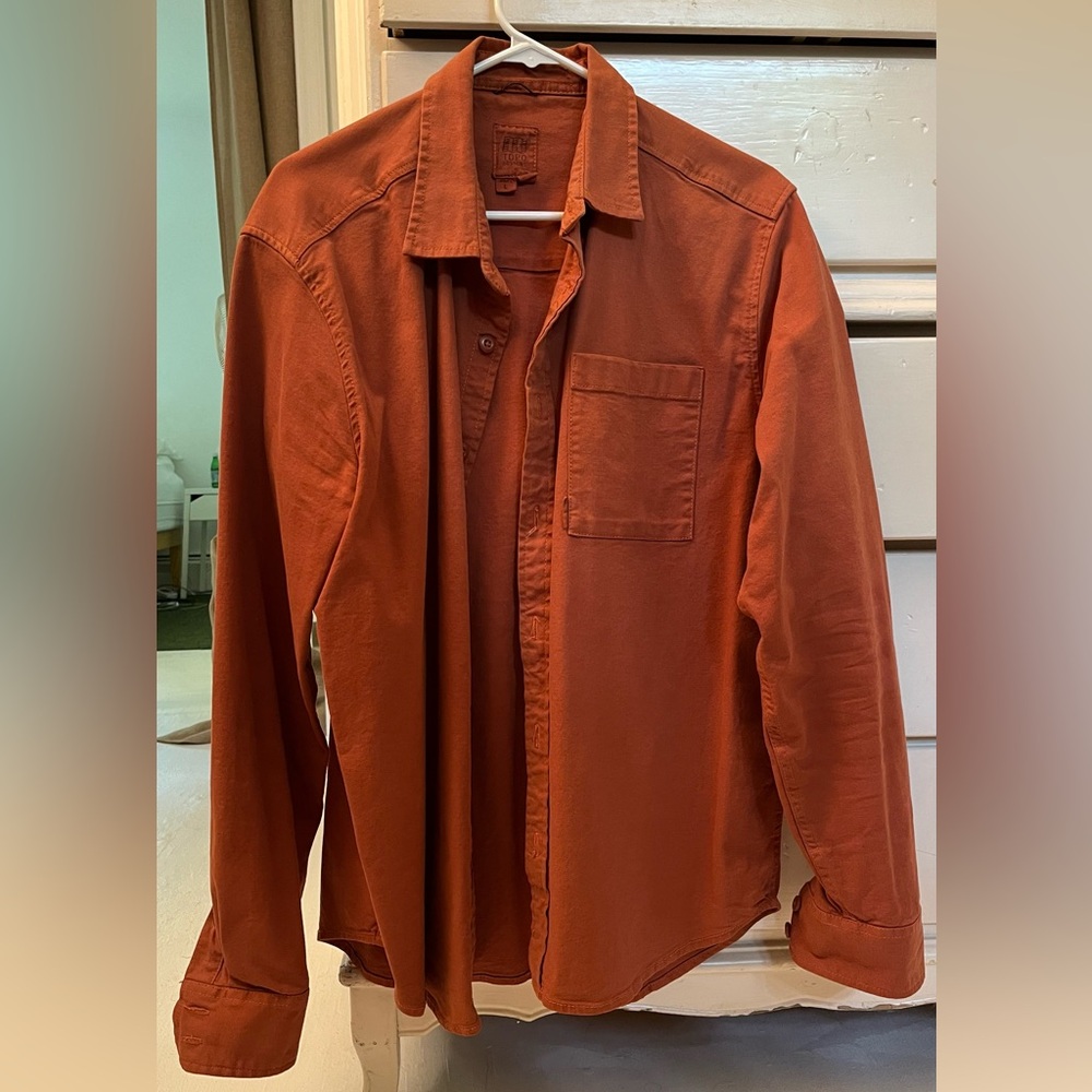 Topo Designs Men’s L Dirt Shirt Orange
